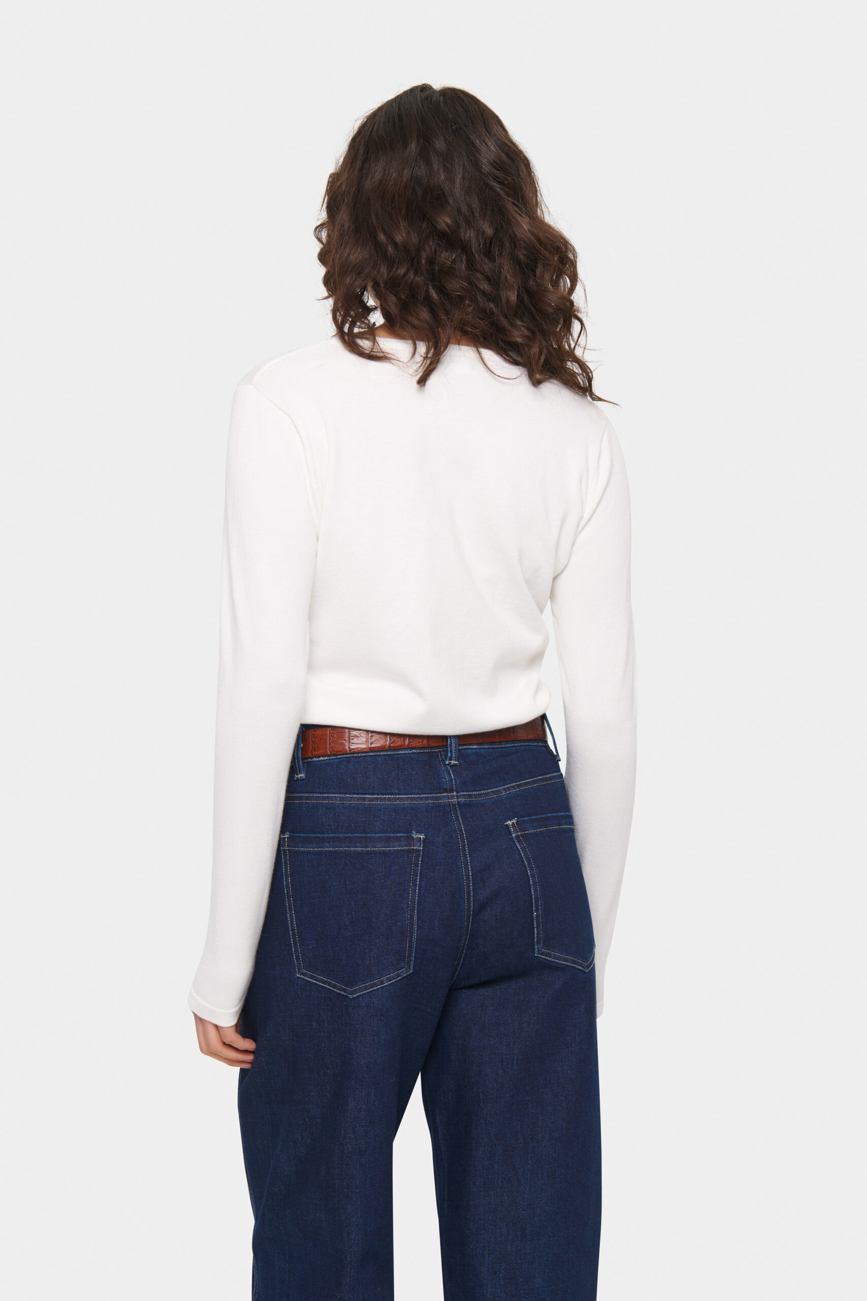 Mila R-neck Cardigan - Ice - Bild 3