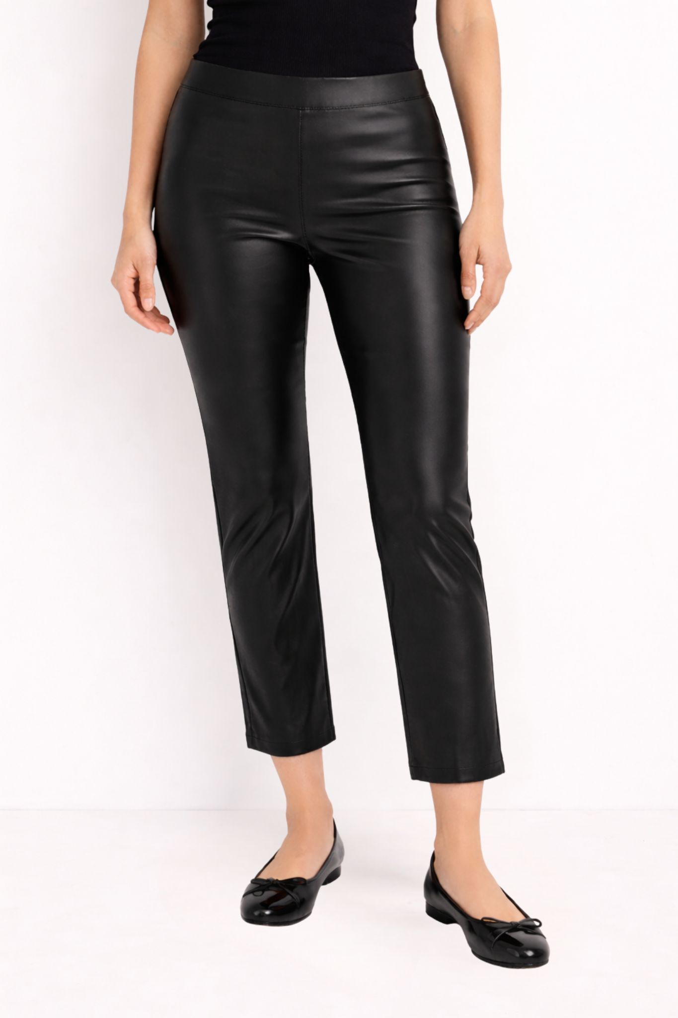 Ada Cropped Jeggings - Svart