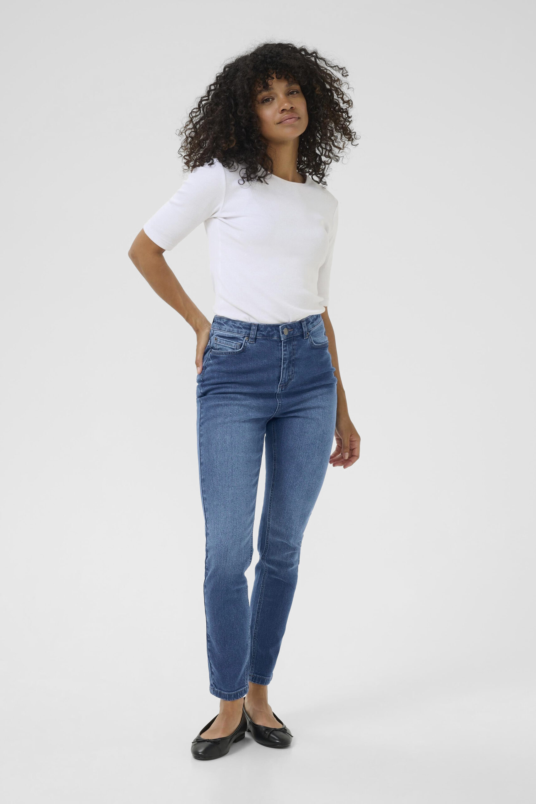 Willow HW Slim Fit Jeans - Medium Blue Denim - Bild 2