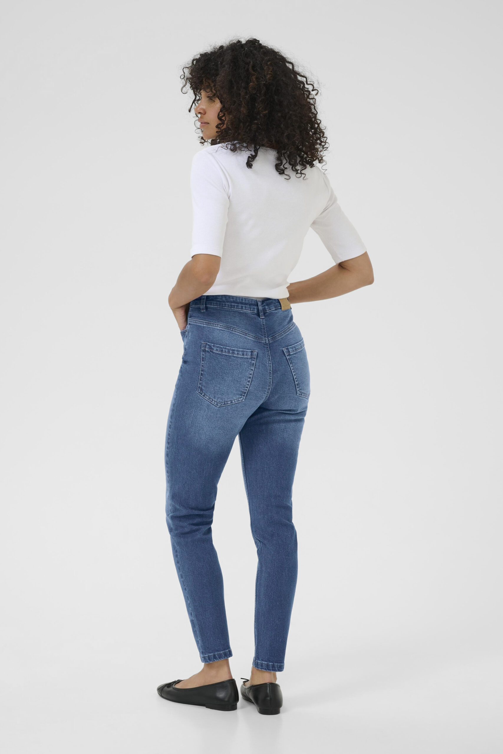 Willow HW Slim Fit Jeans - Medium Blue Denim - Bild 4