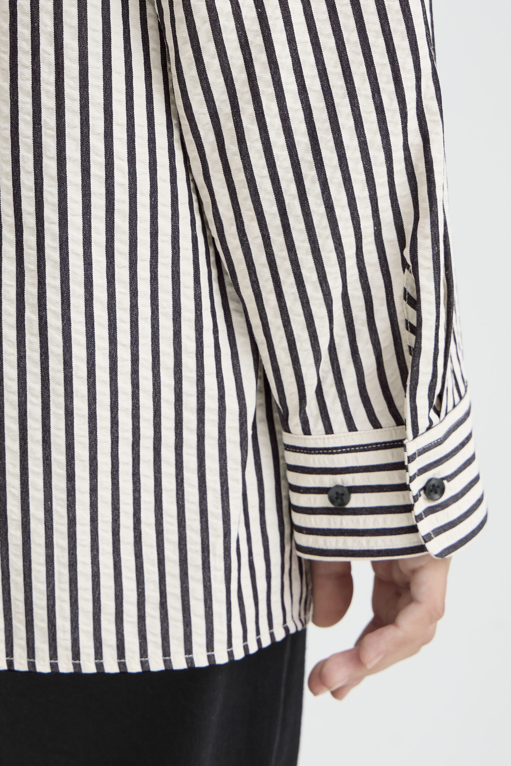 Estra Skjorta - Birch / Black Stripe - Bild 10