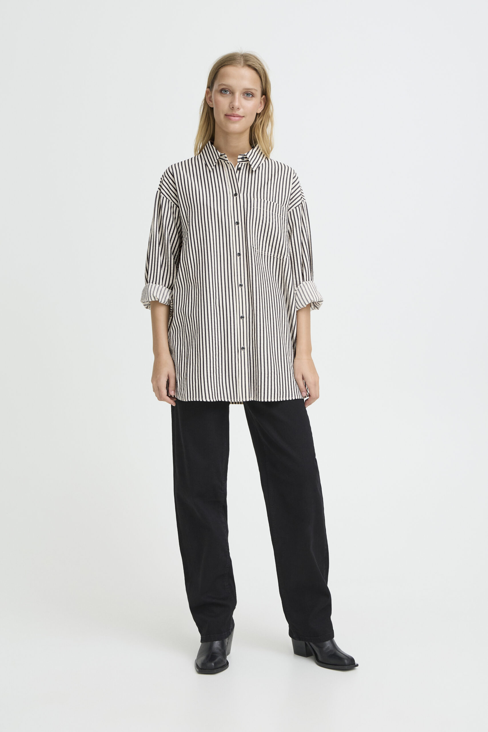 Estra Skjorta - Birch / Black Stripe - Bild 11