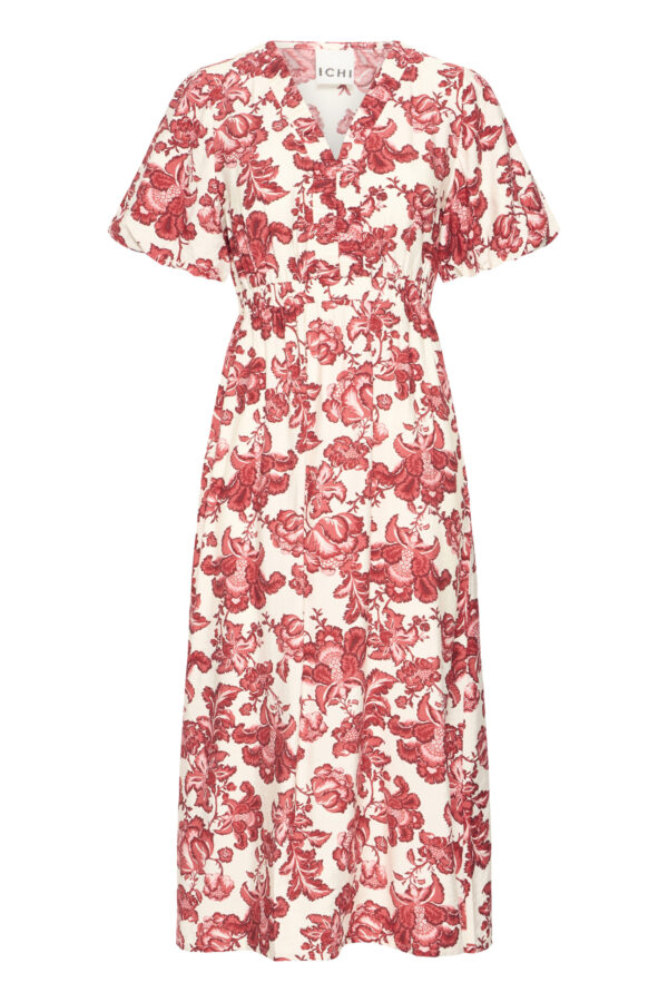 Gilvis Klänning – Red Floral Print