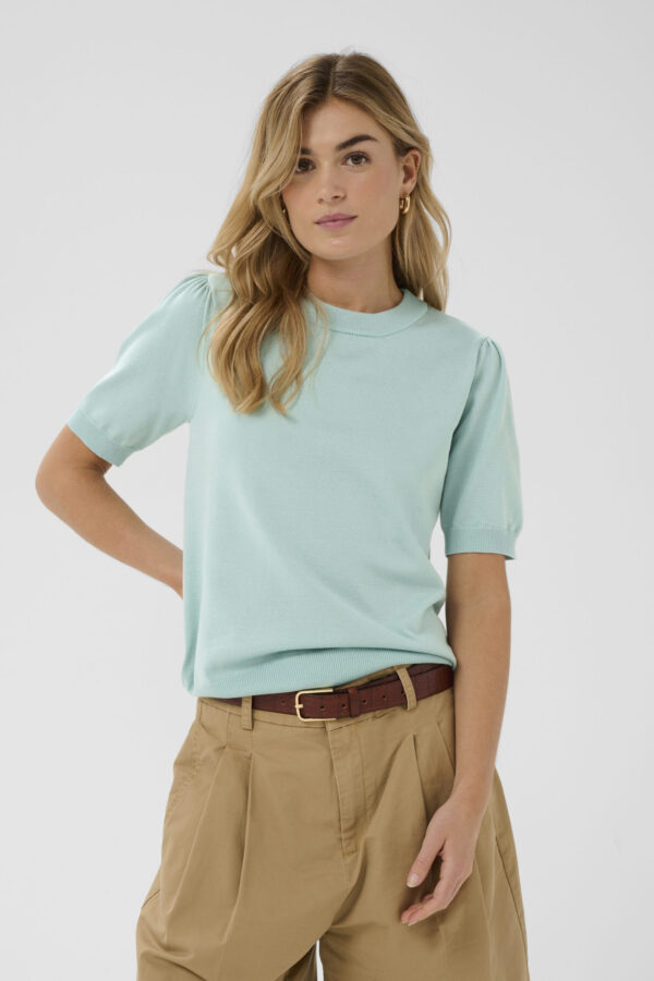 Mila Stickad Topp – Ether