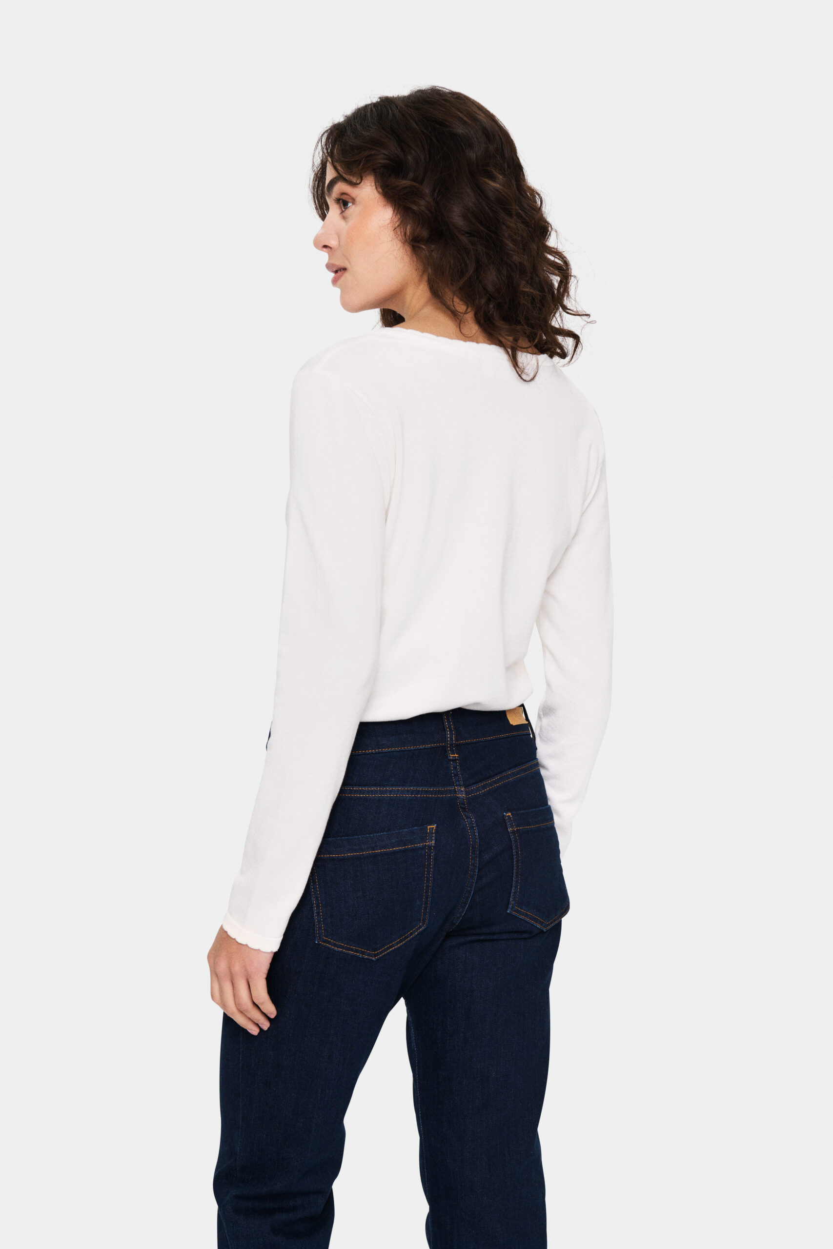 Mila V-Neck Tröja - Ice - Bild 8