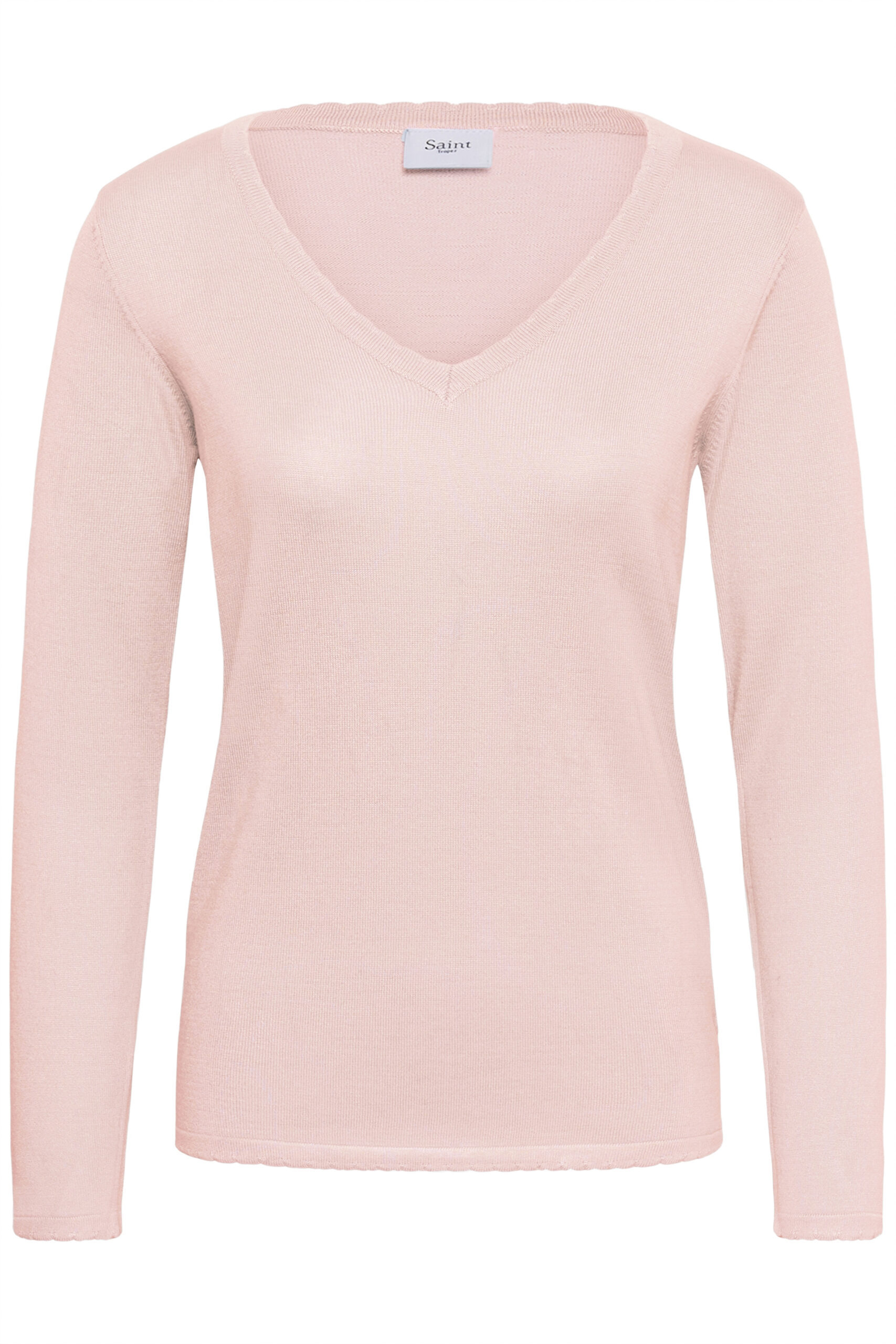 Mila V-Neck Tröja - Chalk Pink - Bild 4