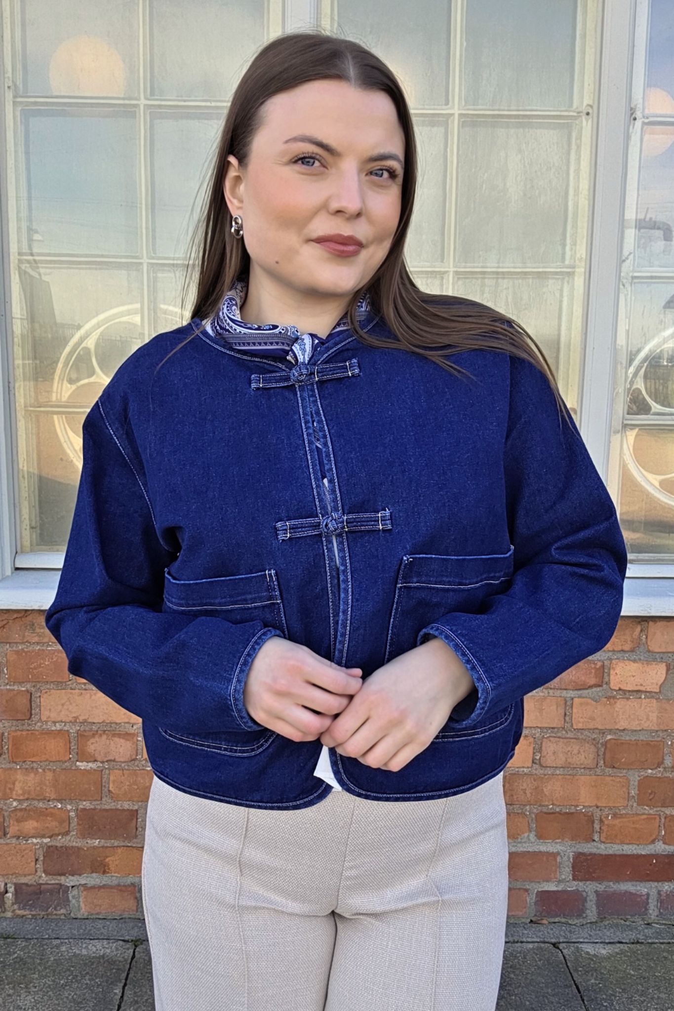 Oivy Jeansjacka - Medium Blue Denim