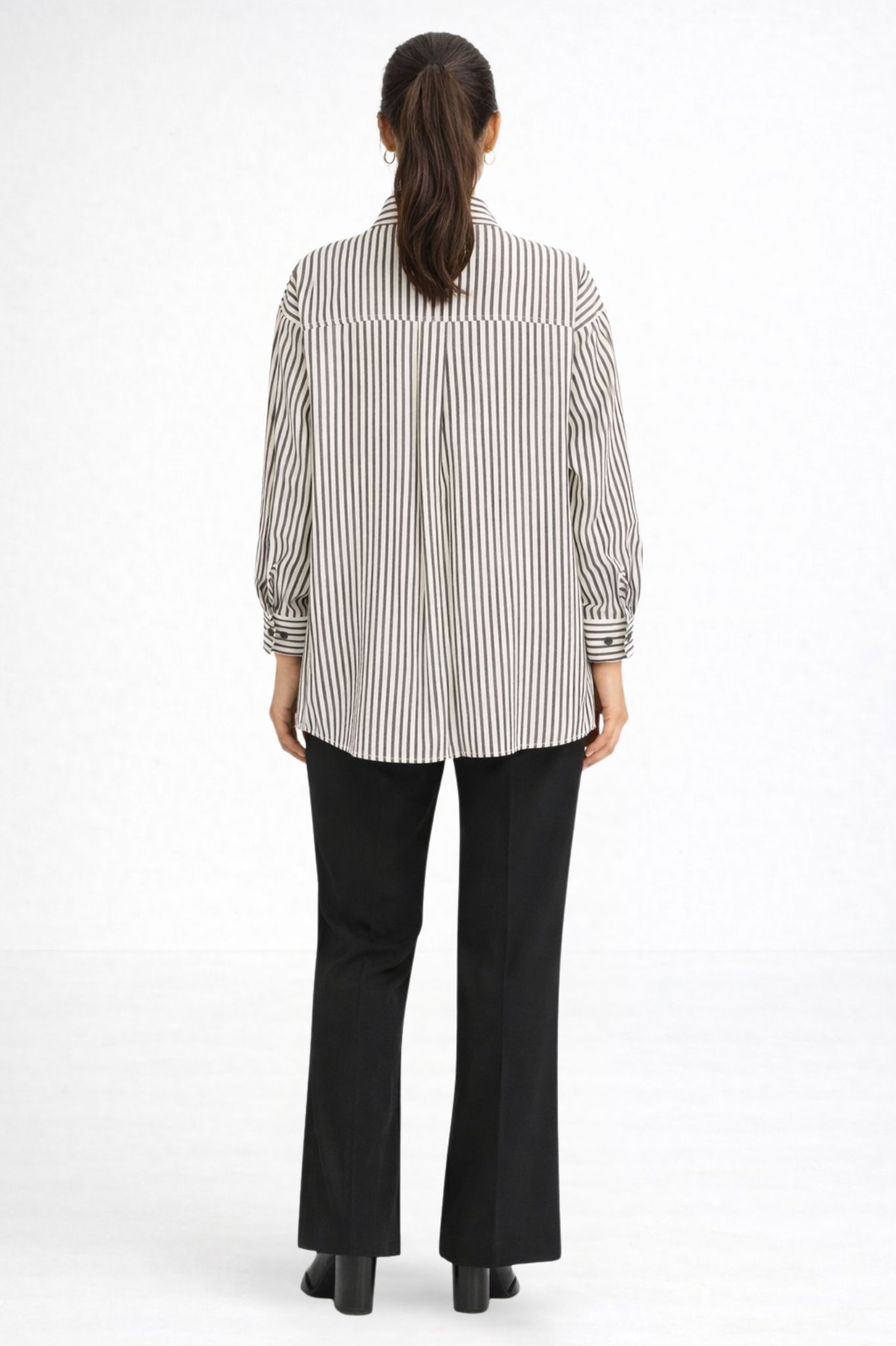 Estra Skjorta - Birch / Black Stripe - Bild 4