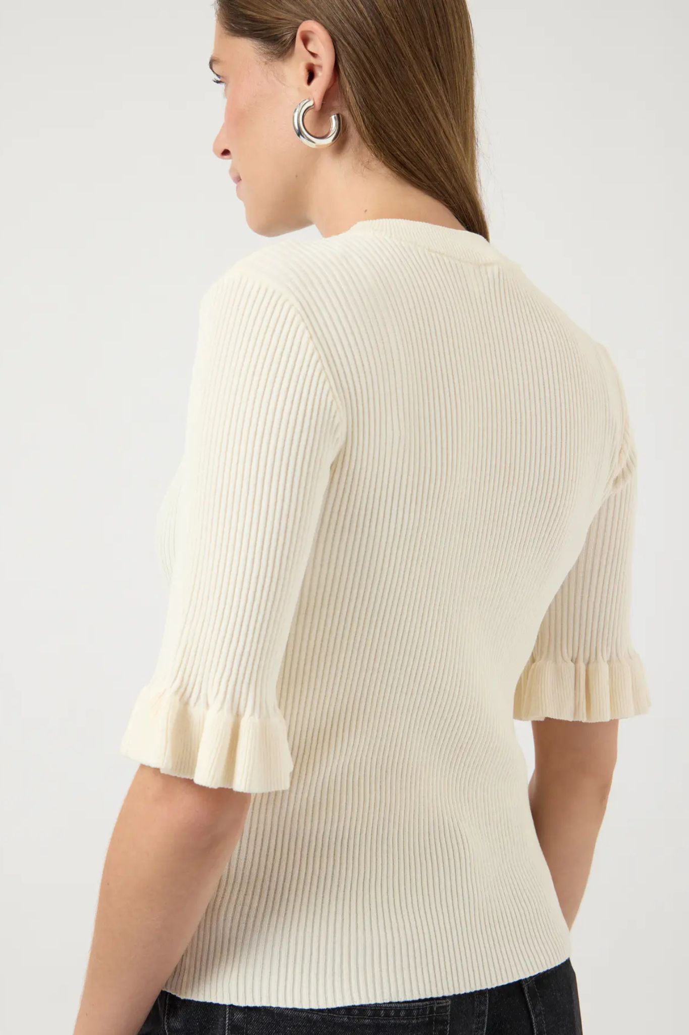 Mikla SS Stickad Topp - Pristine - Bild 2