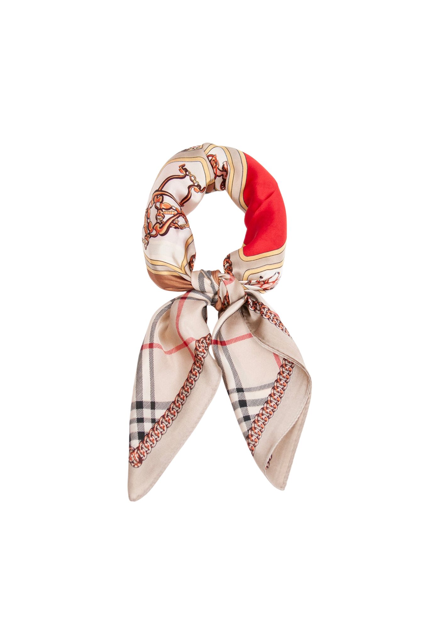 Scarf Burberry - Beige/Röd
