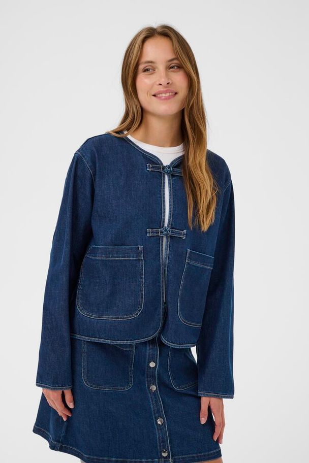 Oivy Jeansjacka - Medium Blue Denim - Bild 5