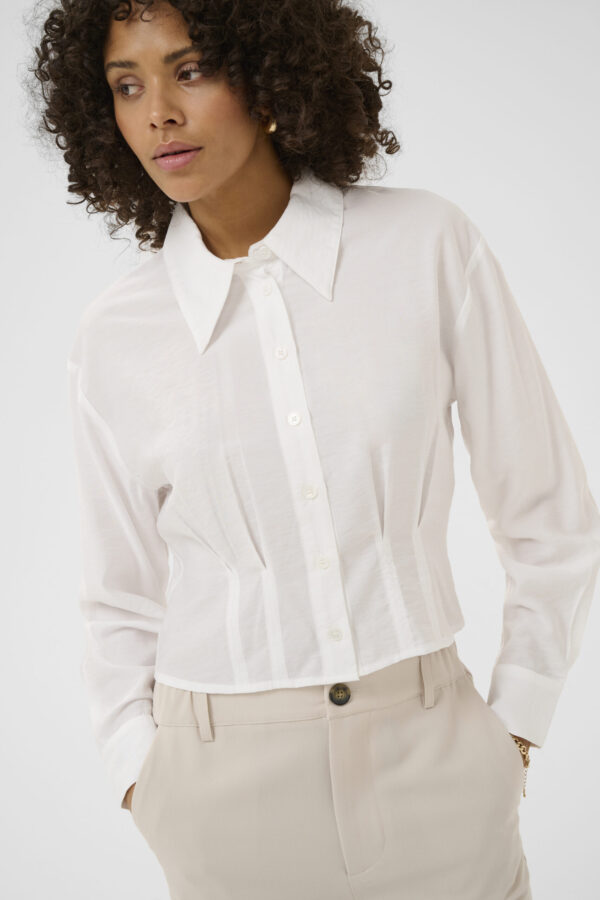 Kendall Skjortblus – Optical White