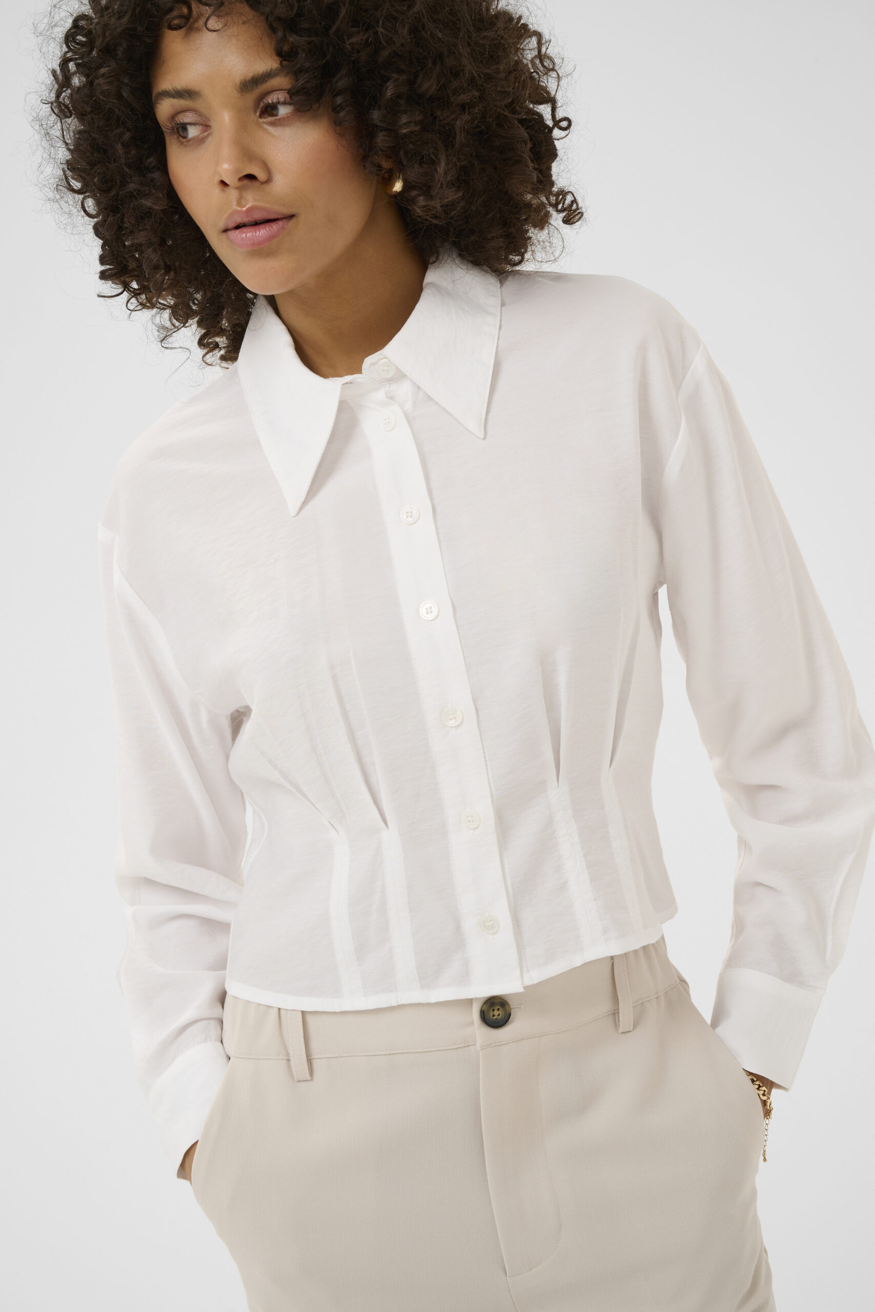 Kendall Skjortblus - Optical White