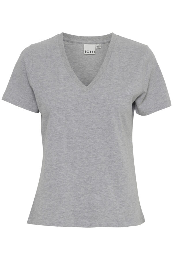 Palmer V-Neck T-shirt – Grey Melange