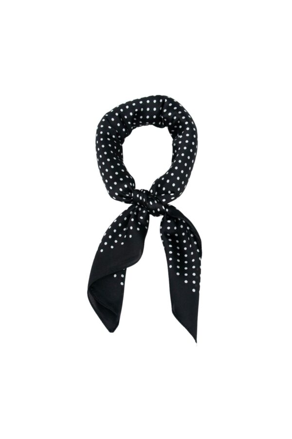 Scarf Små Prickar – Svart/Vit