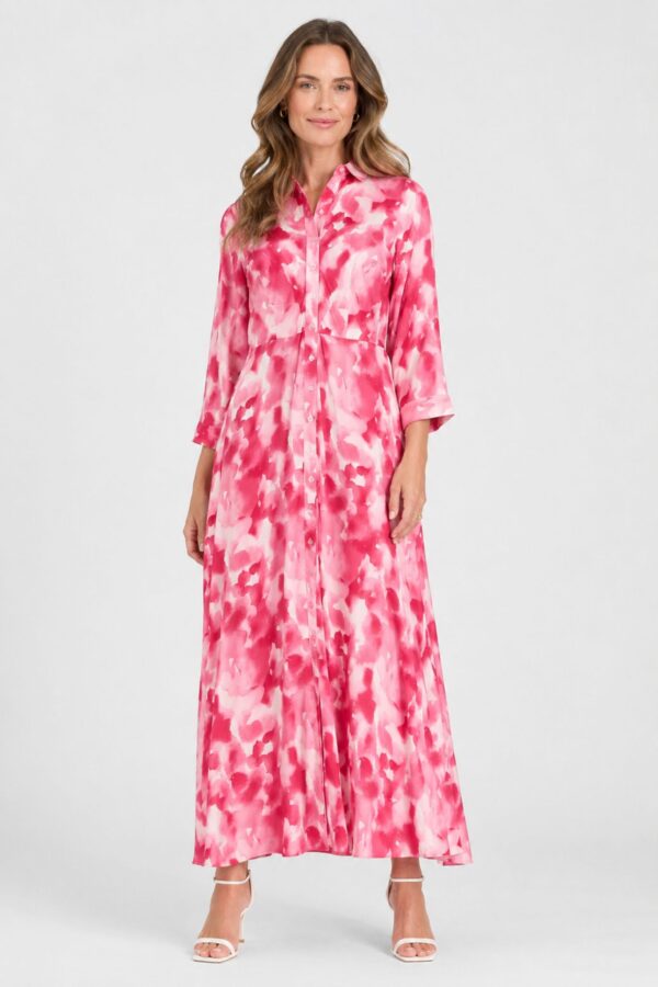 Savanna Maxiklänning – Sachet Pink Pink Blurry Print