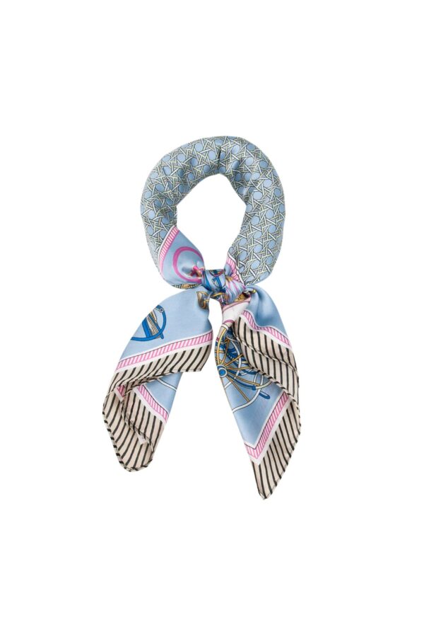 Scarf Häst & Vagn – Ljusblå