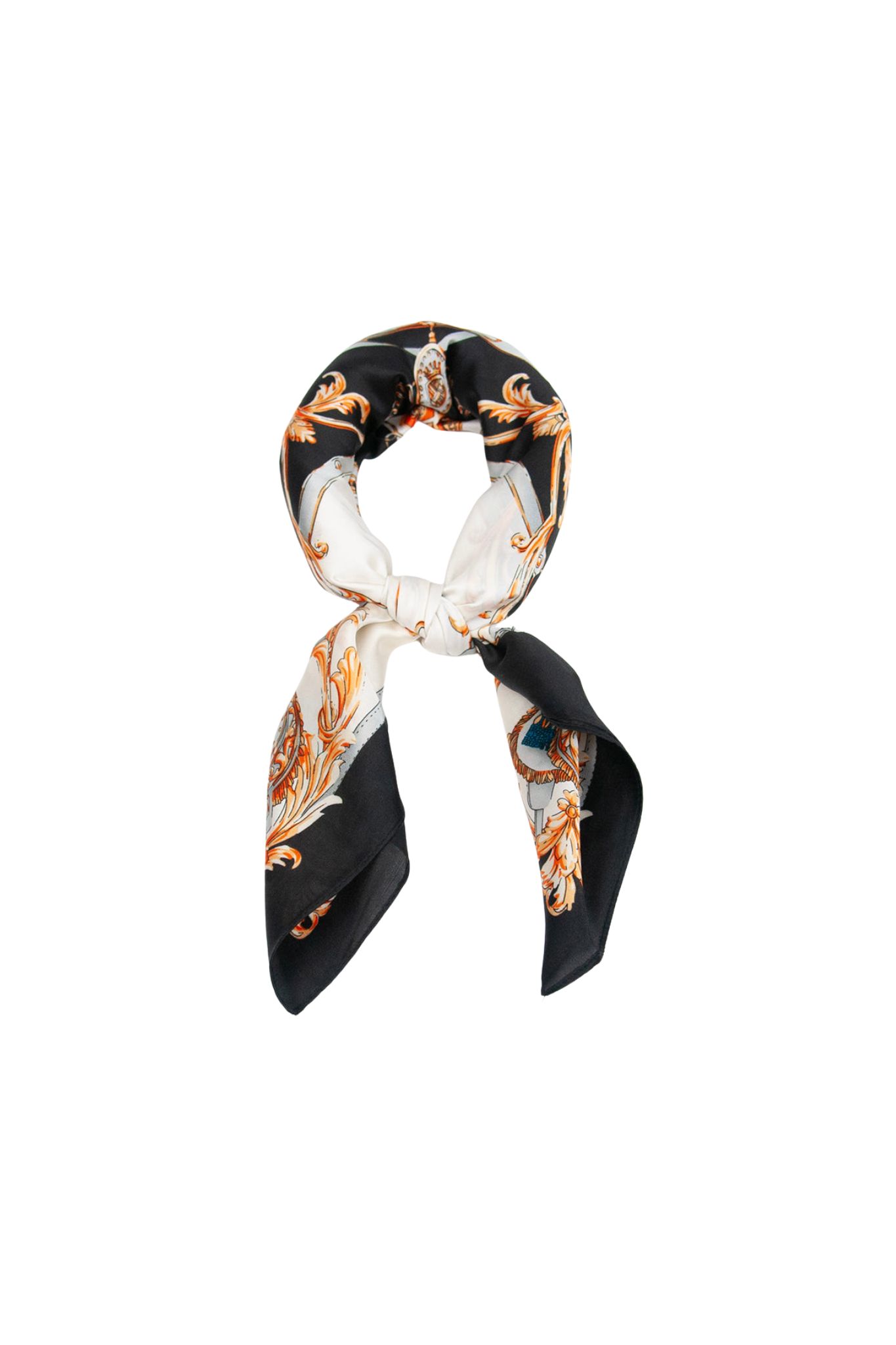 Scarf Kedjemönster - Svart/Guld