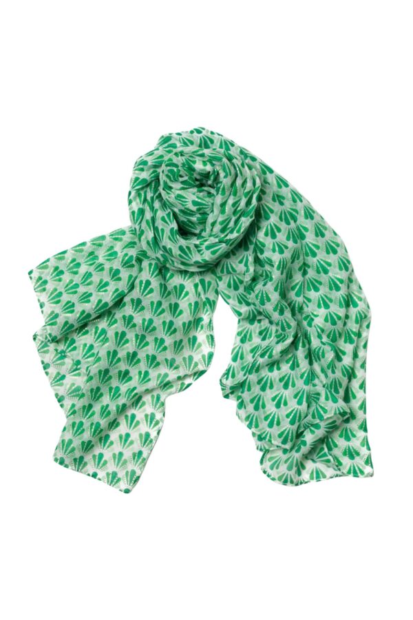 Scarf Småmönstrad – Grön