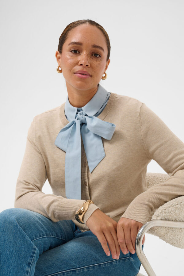 Bine Skjortkrage Bow Tie – Cashmere Blue