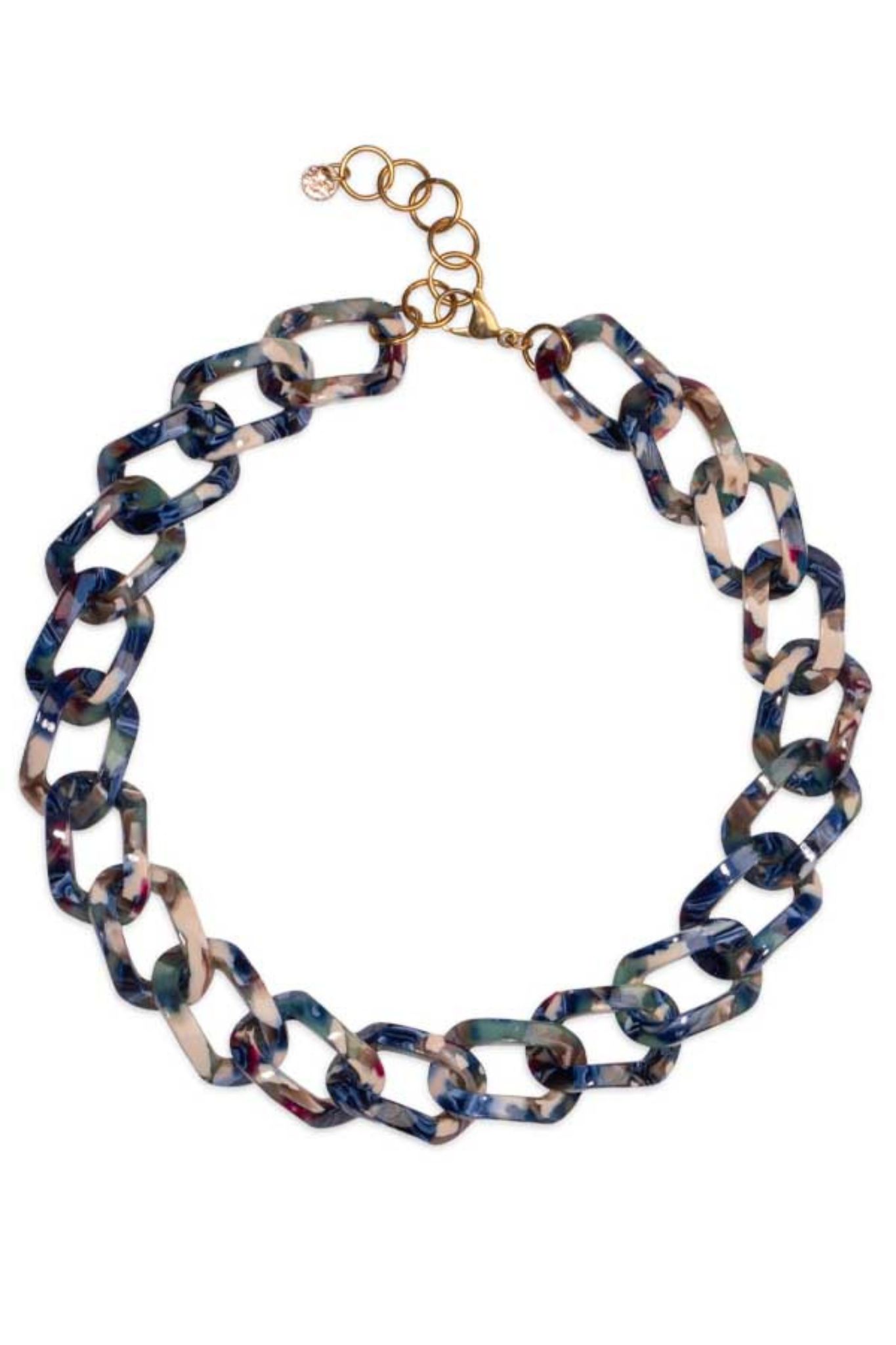 Donna Halsband - Blå Mix