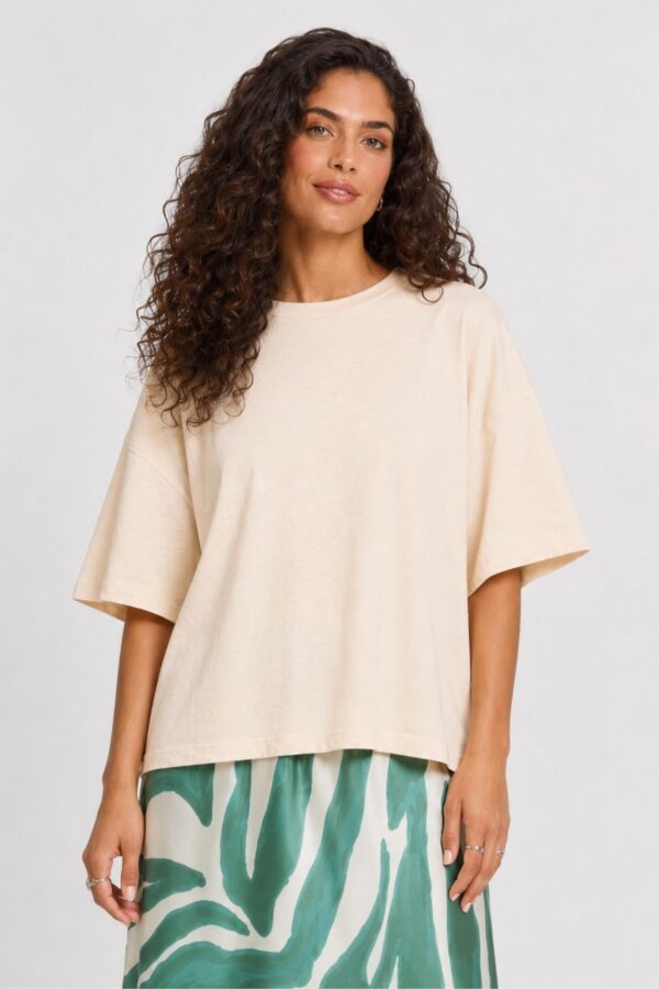 Palmer Extra Loose T-shirt – Birch Melange