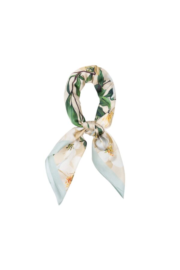 Scarf Blommönster – Ljusgrön