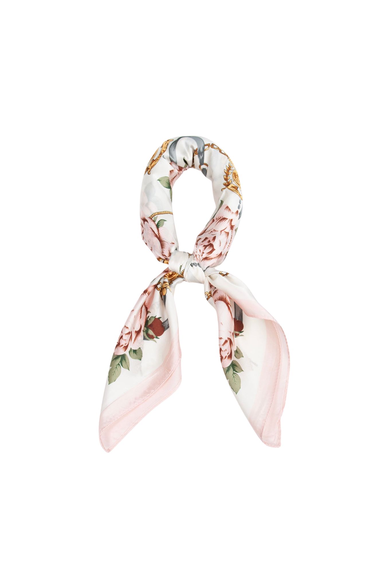 Scarf Kedjemönster - Ljusrosa