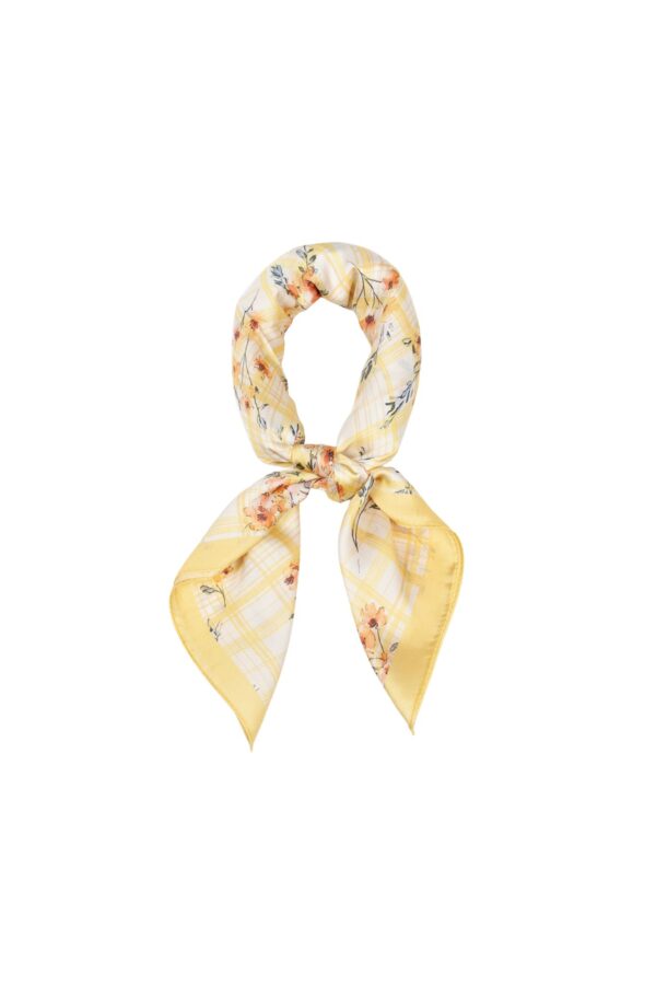Scarf Småblommor – Ljusgul
