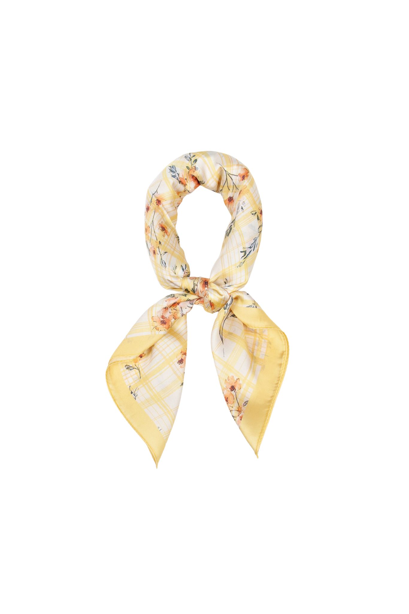 Scarf Småblommor - Ljusgul