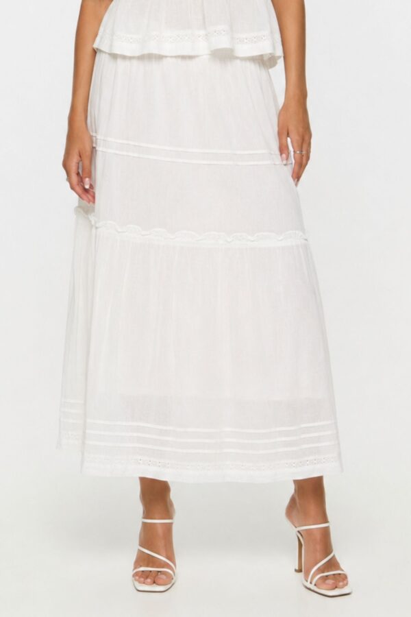 Voilana Lång Kjol – Cloud Dancer