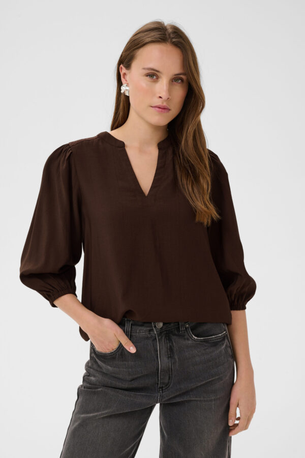 Alberta Blus – Coffee Bean