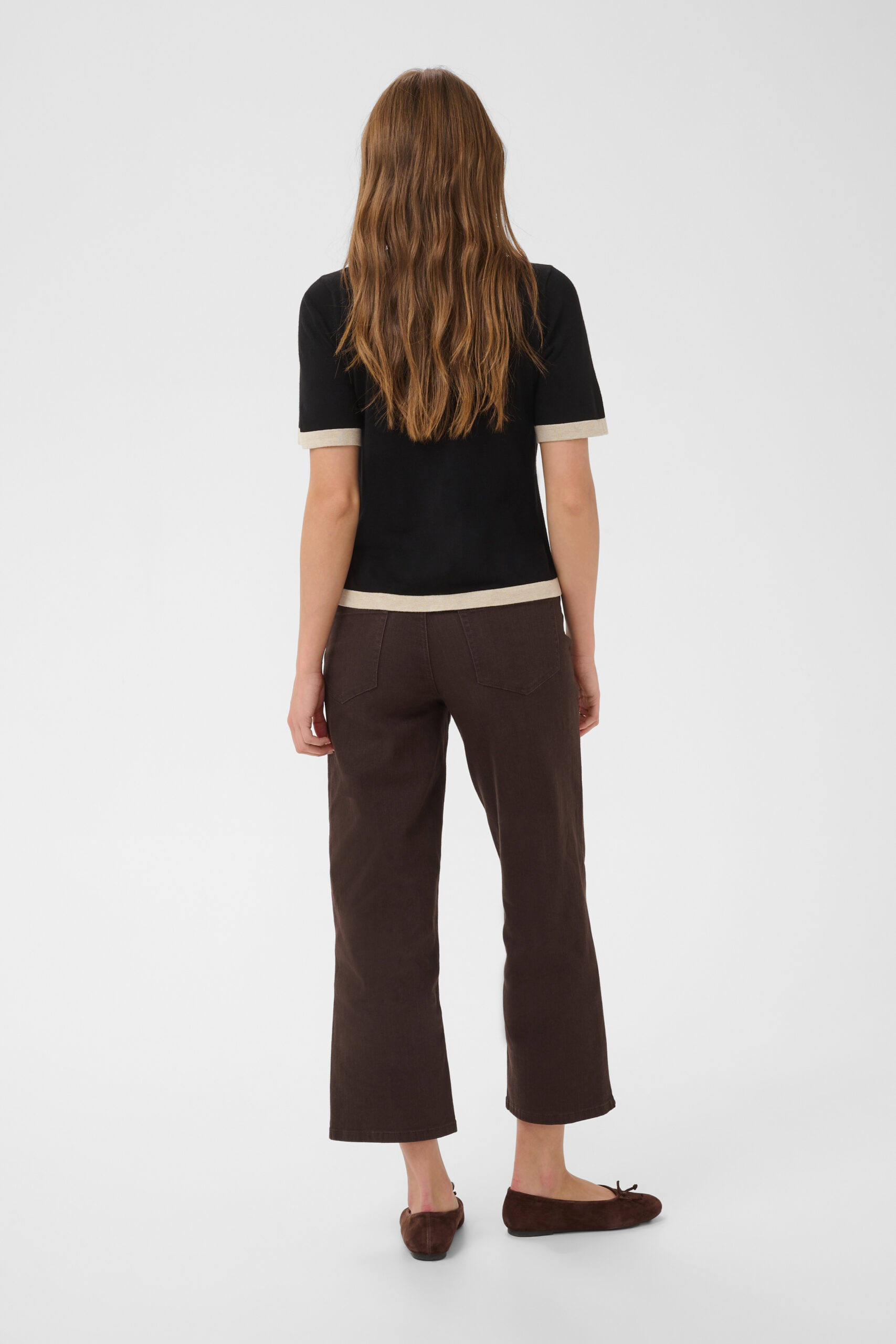 Lizza Contrast Cardigan - Black Deep - Bild 7