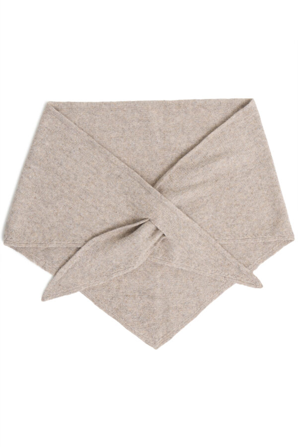 Gry Stickad Scarf – Oatmeal Melange