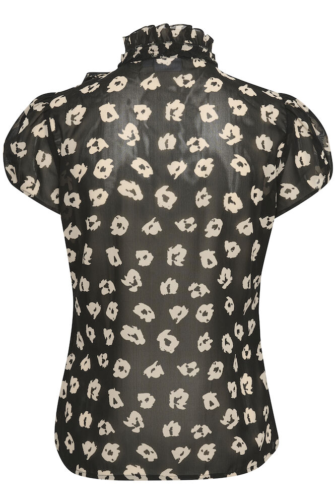 Lilja SS Volangblus - Black Flower Shadows - Bild 2
