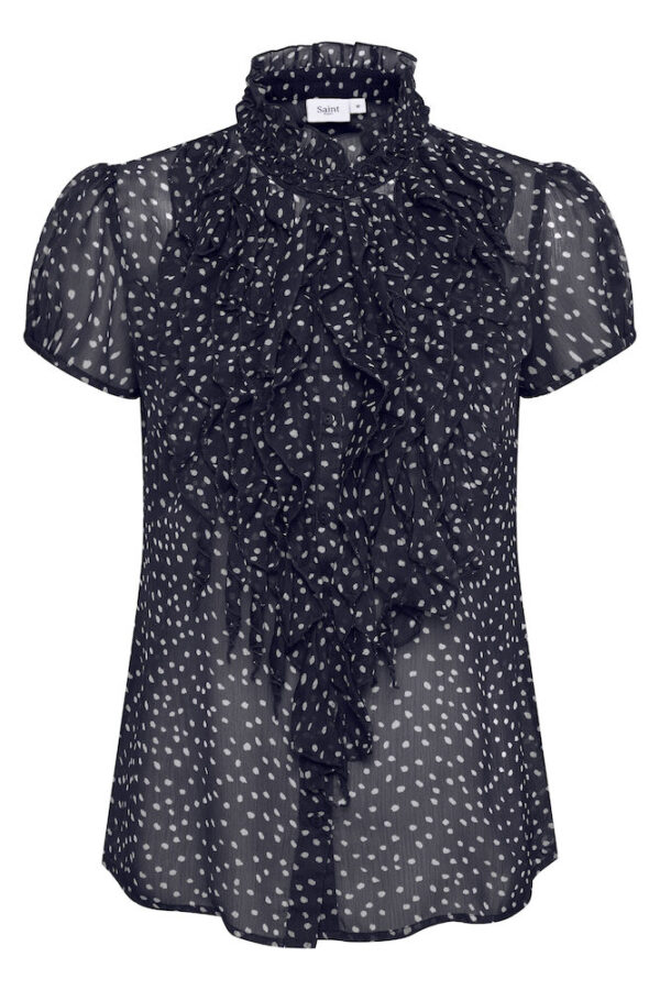 Lilja SS Volangblus – Night Sky Dot
