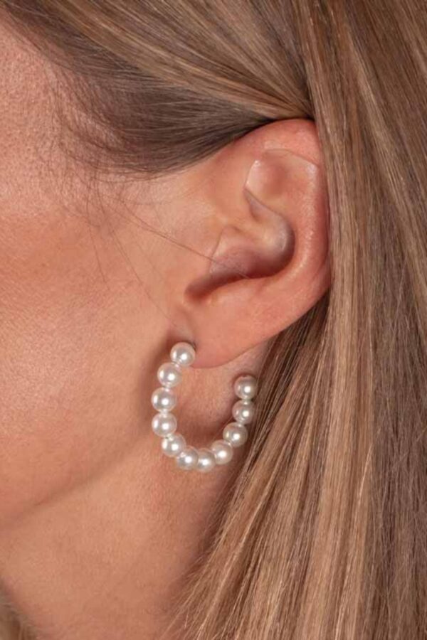 Belle Hoop Örhängen – Pearl