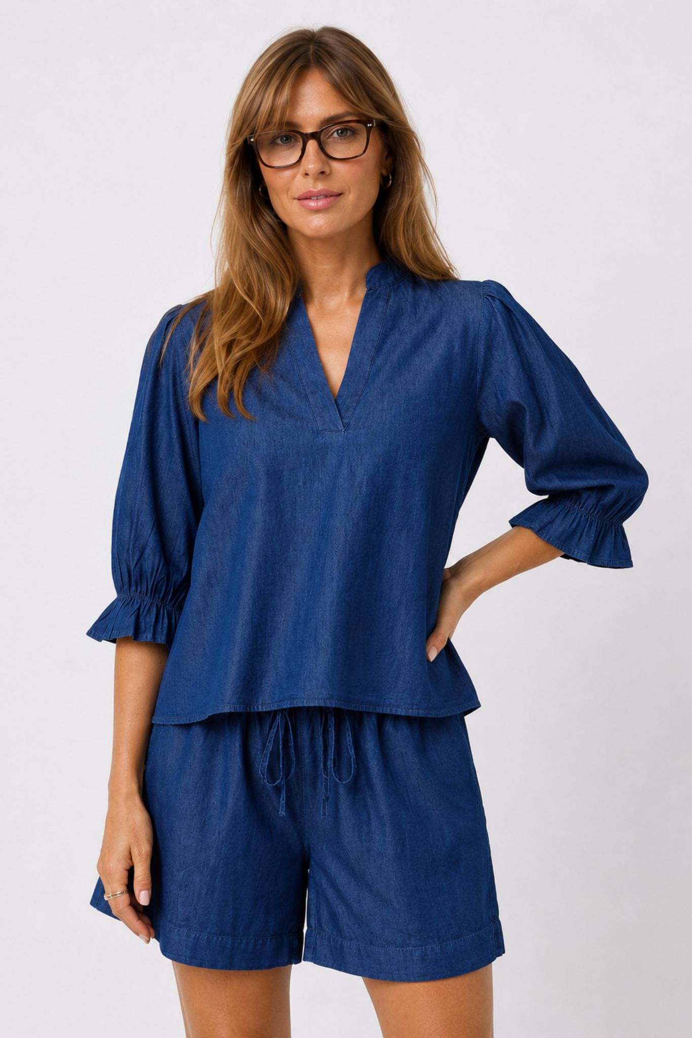 Venny Blus - D. Blue Denim