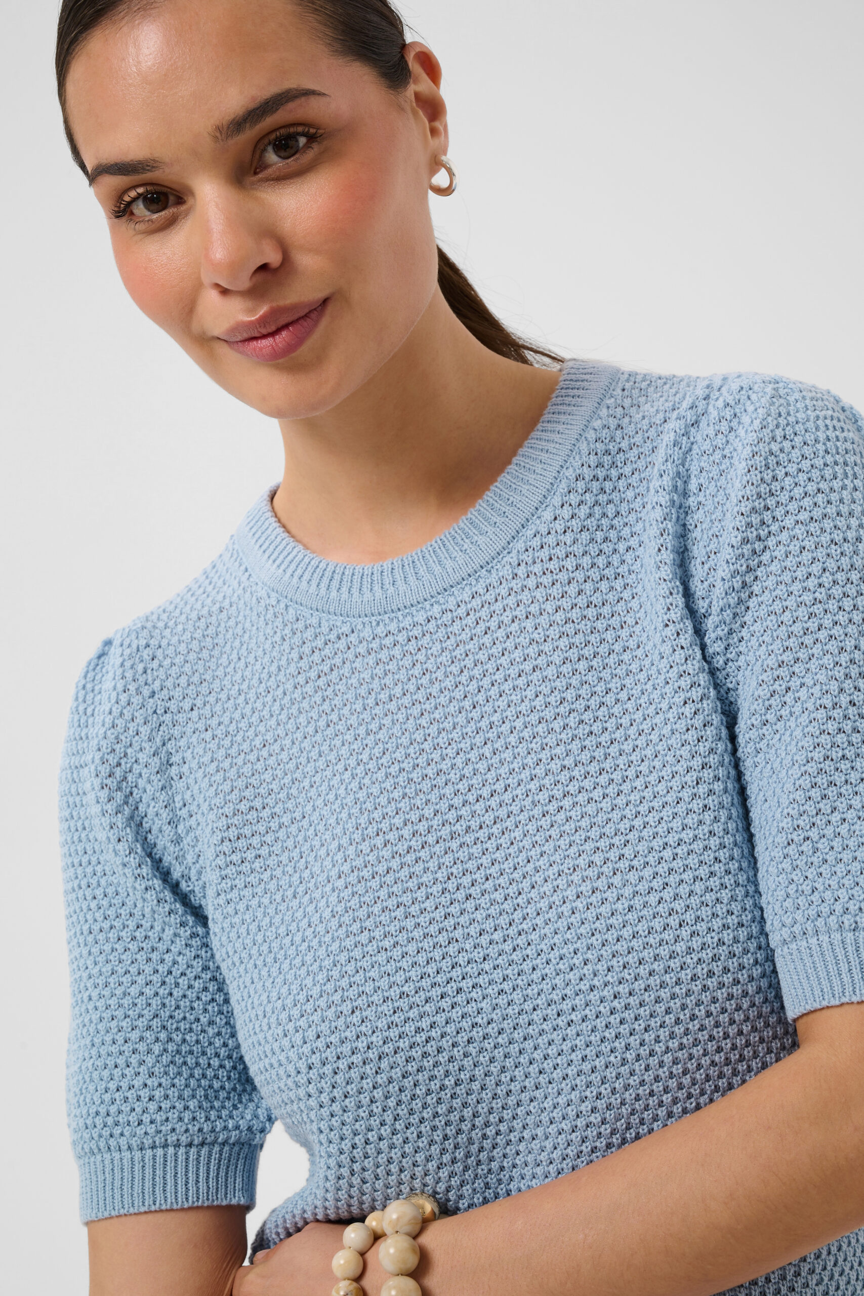 Vivan Stickad Topp - Blue Fog - Bild 6