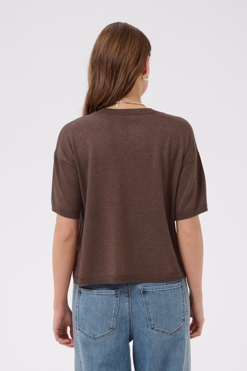 Mila Boxy SS Topp - Fondue Fudge Melange - Bild 4