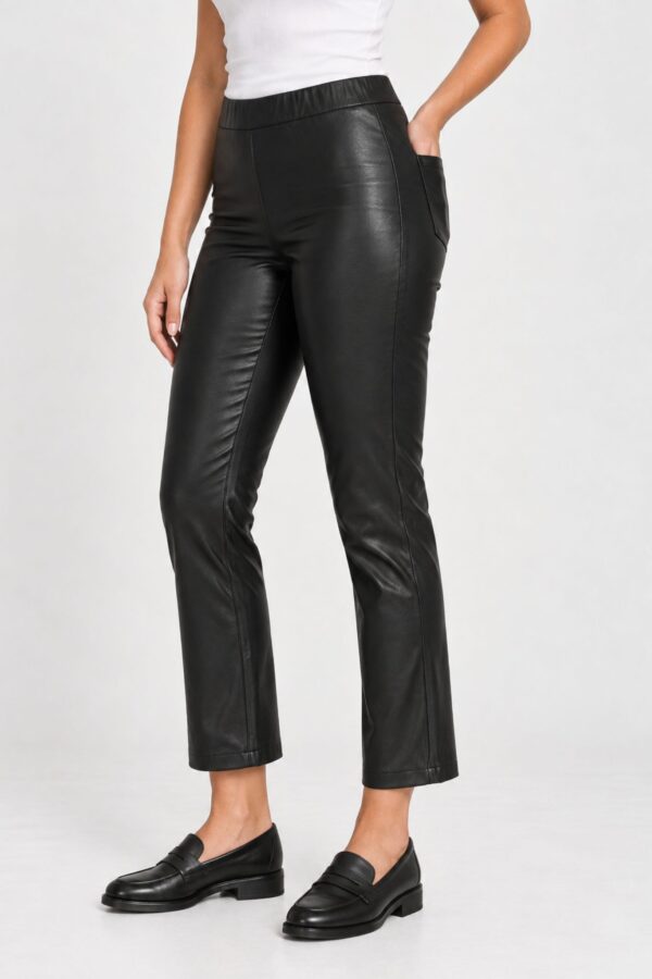 Ada Cropped Jeggings – Svart