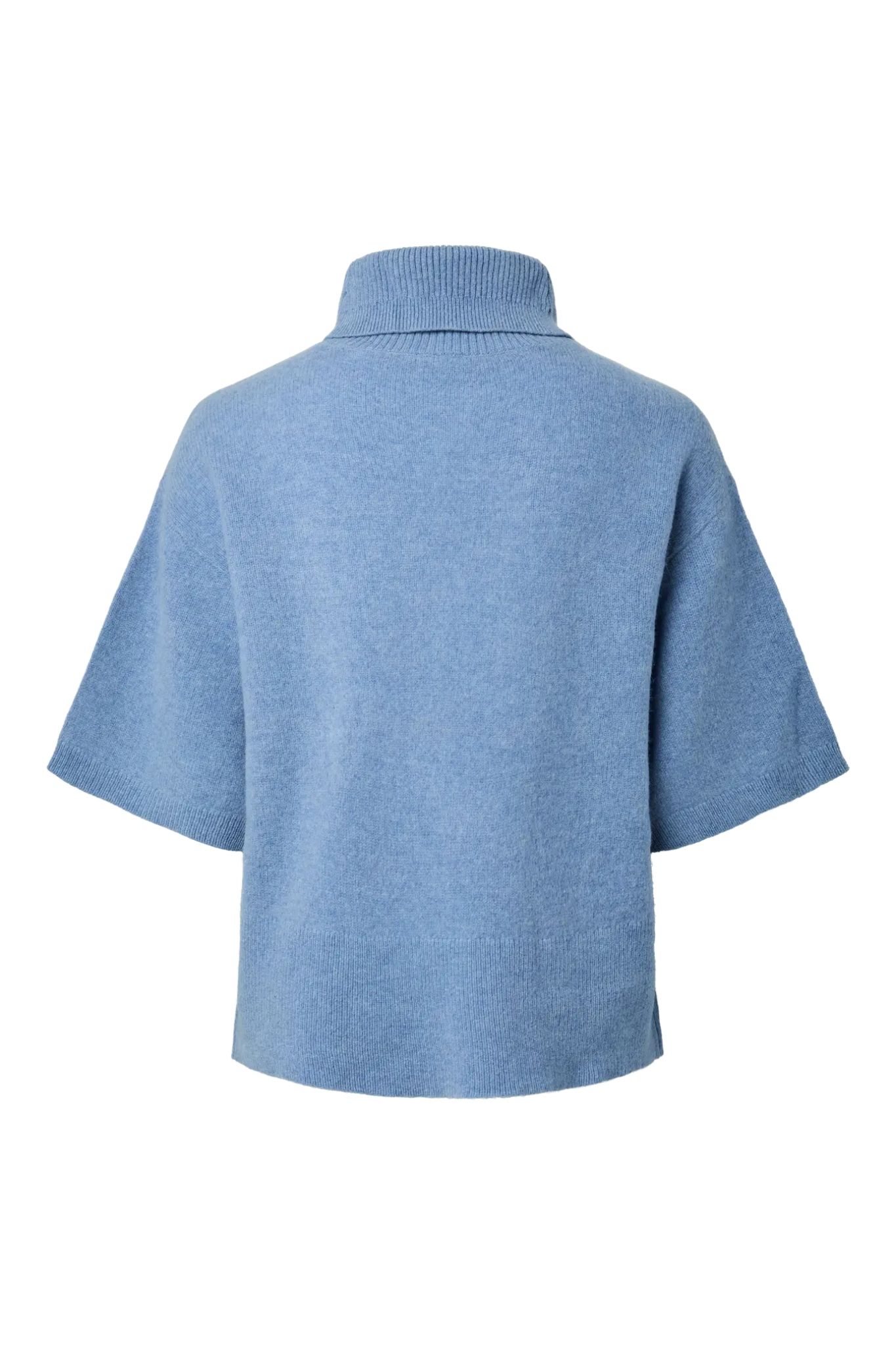 Emila 2/4 Stickad Polotröja - Windward Blue - Bild 9