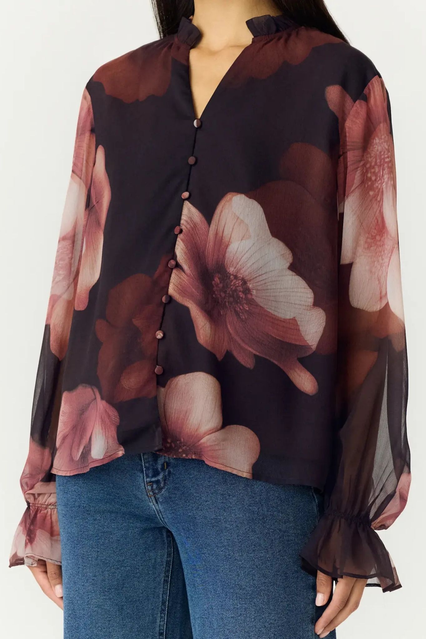 Flow Blus - Coffee Bean Flow Print - Bild 12