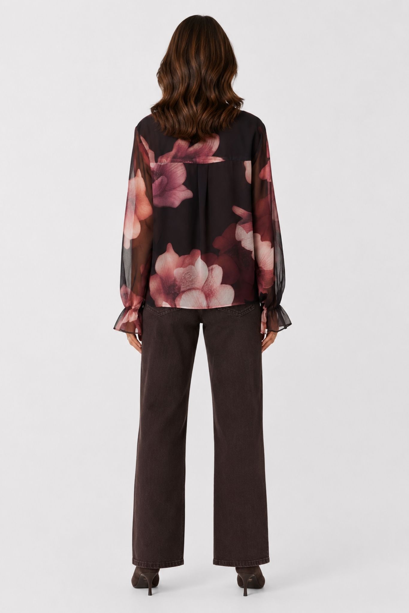 Brook HW Reg Fit Jeans - Coffee Bean - Bild 10
