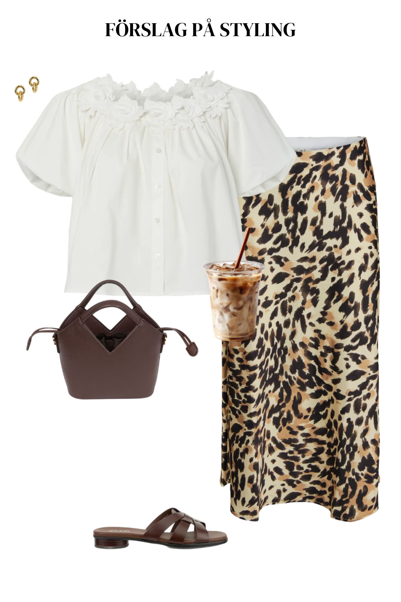 Manly Off Shoulder 2/4 Blus - Star White - Bild 2