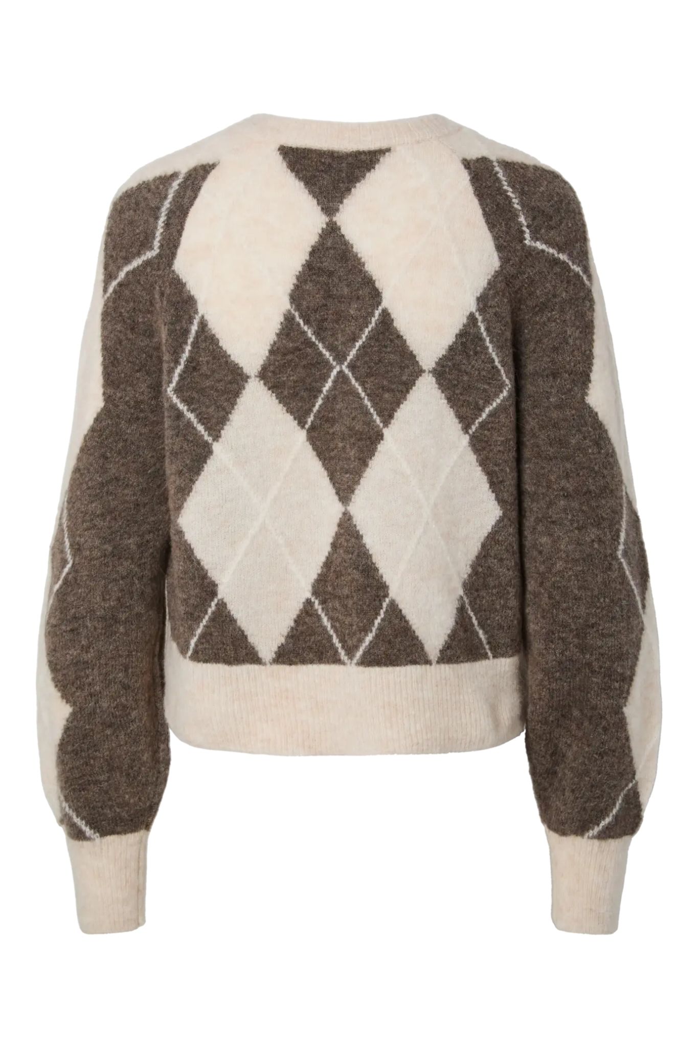 Johi Ull Cardigan - Oatmeal Taupe Gray/ Pristine Harlequin - Bild 6