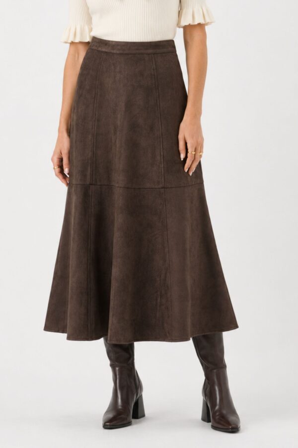 Shadow Midikjol – Chocolate Brown