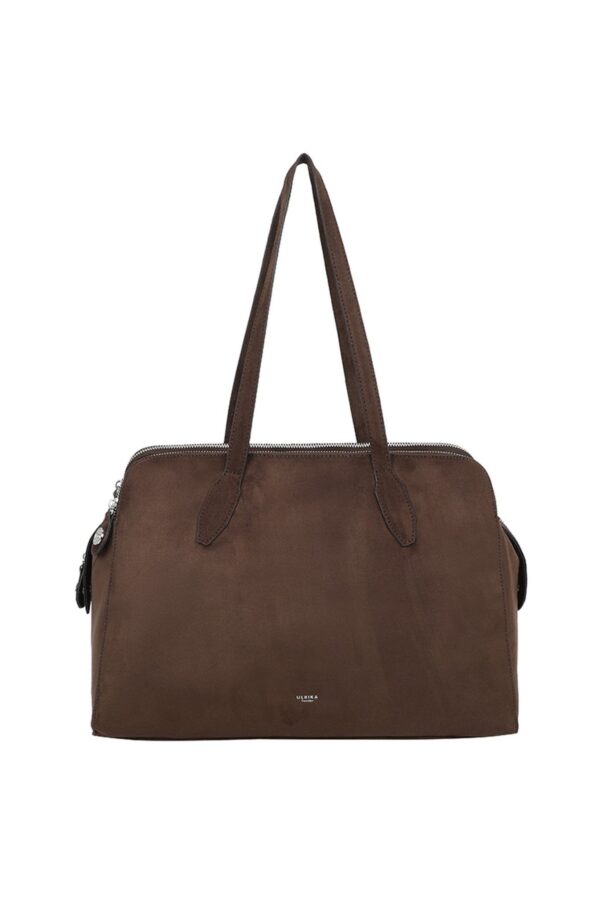 Suede Laptopväska – Mörkbrun