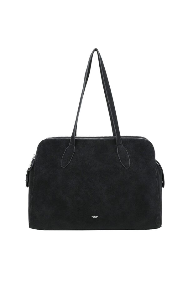 Suede Laptopväska – Svart