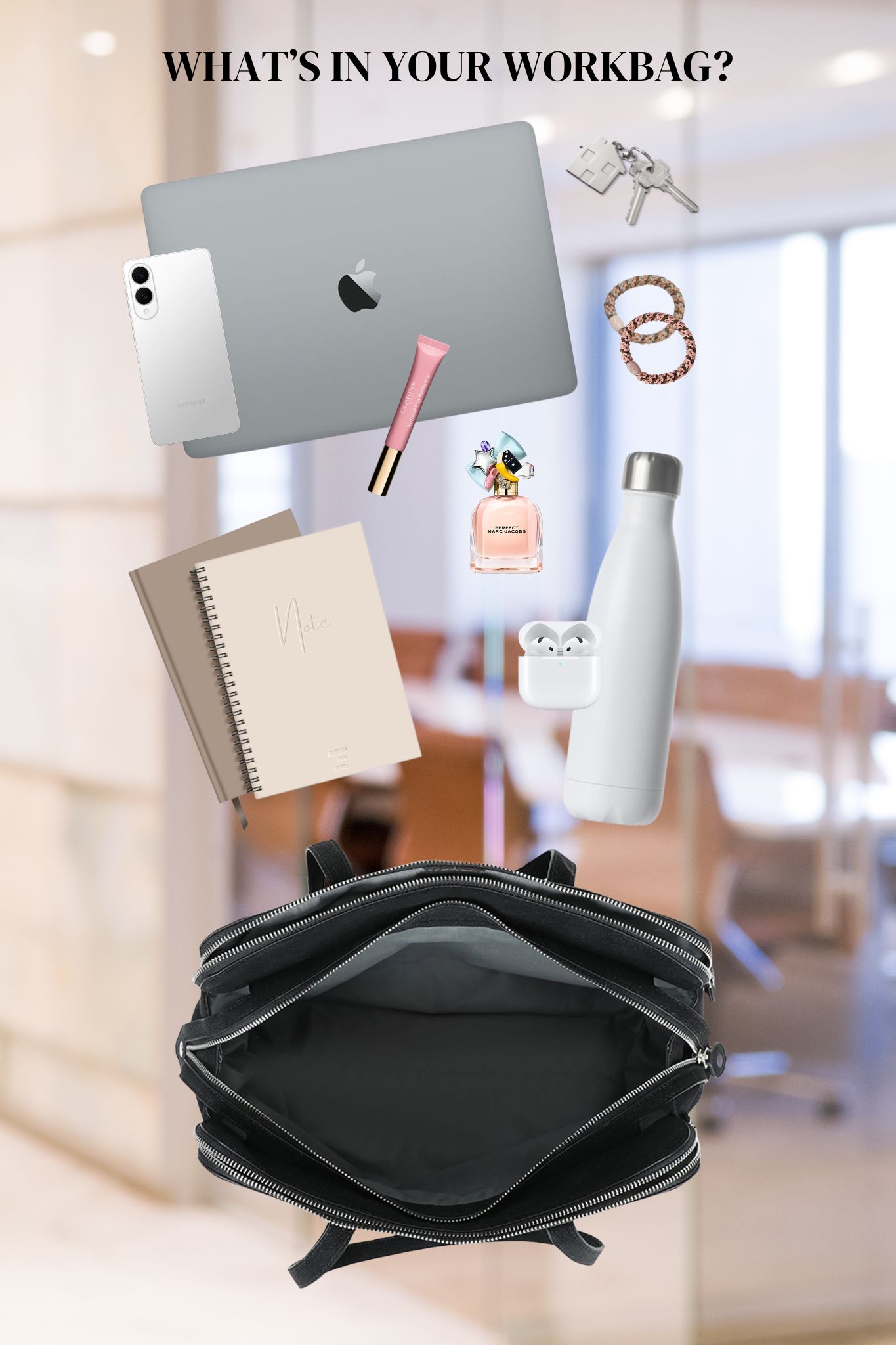 Suede Laptopväska - Svart - Bild 3